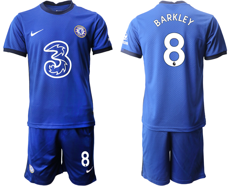 Men 2020-2021 club Chelsea home #8 blue Soccer Jerseys->chelsea jersey->Soccer Club Jersey